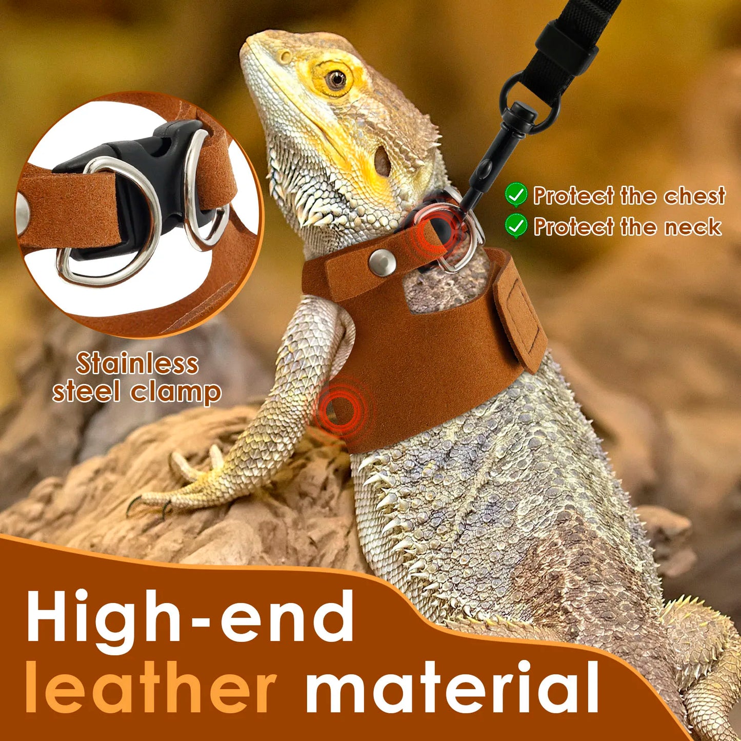 3Pc/size Reptile Harness