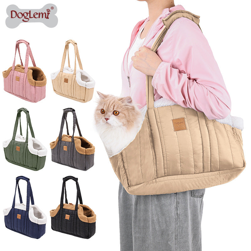 Winter Fleece Pet Carrier