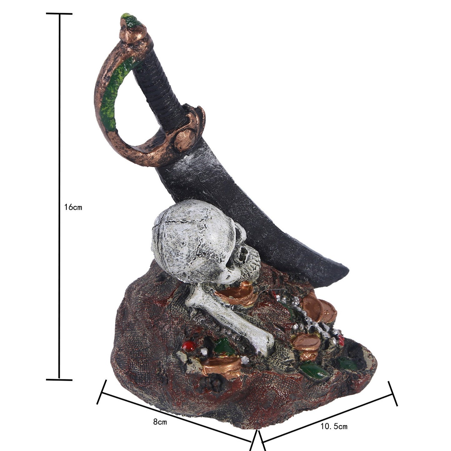 Resin Pirates Treasure Aquarium Decor