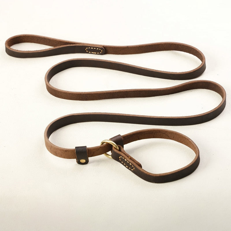 Real Leather Slip Lead
