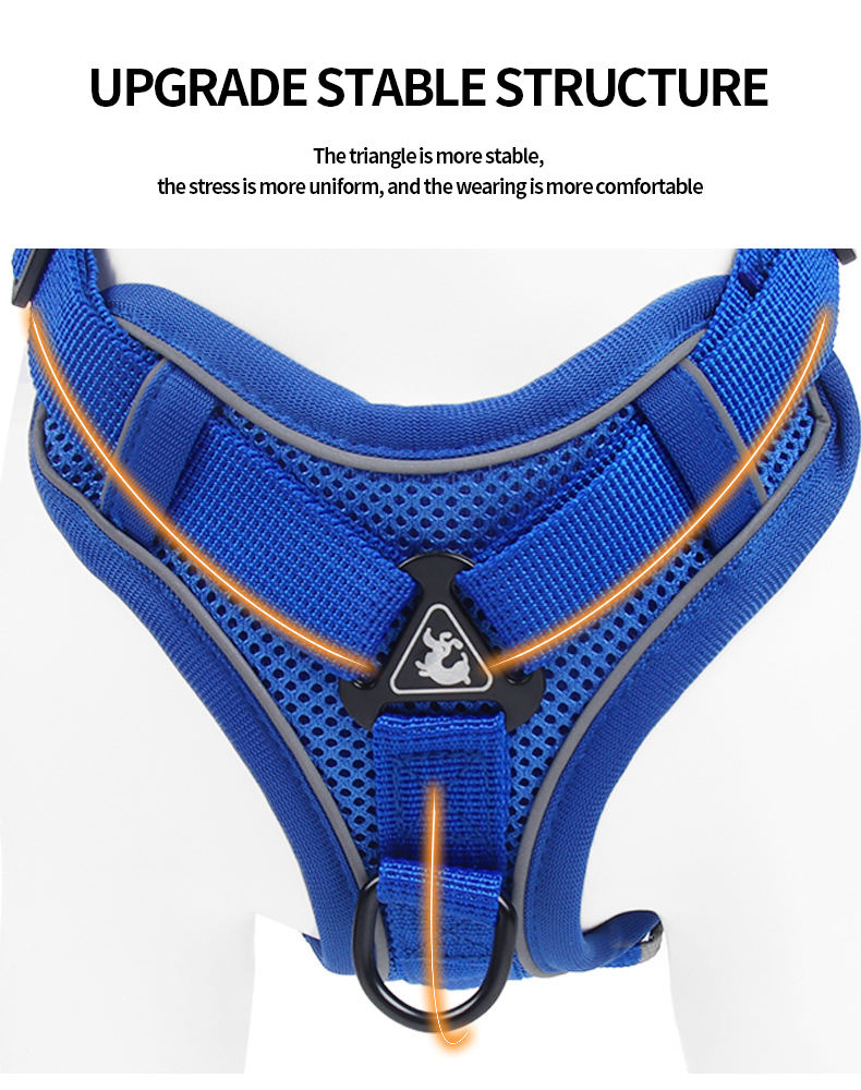 Reflective Y Front Harness/Leash Set