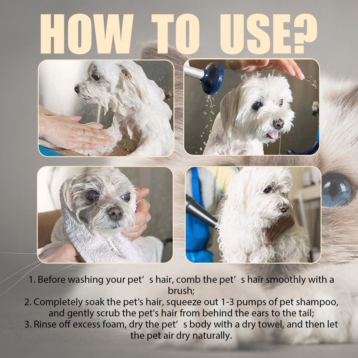 3.38fl oz Moisturizing Pet Shampoo