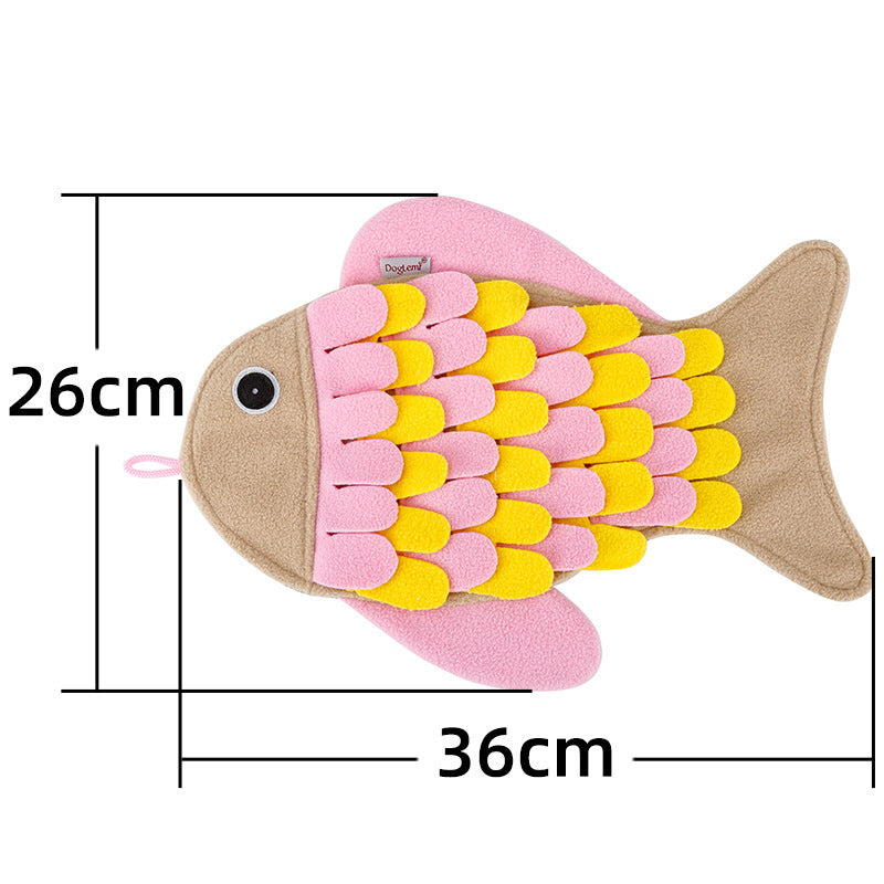 Fish-shaped Snuffle Mat