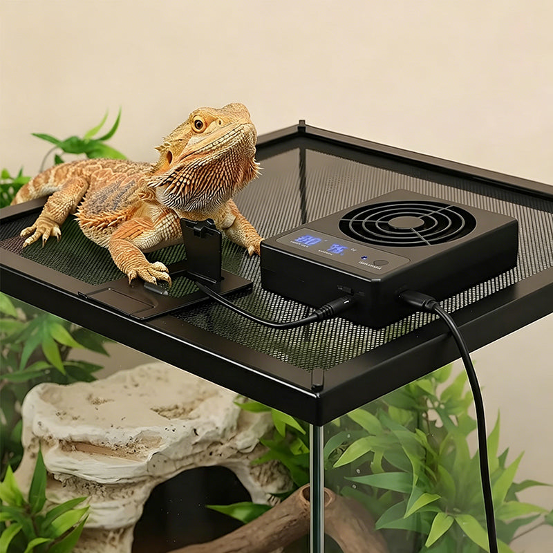 Reptile Cooling Fan with Thermo-Hygrostat & LED Display