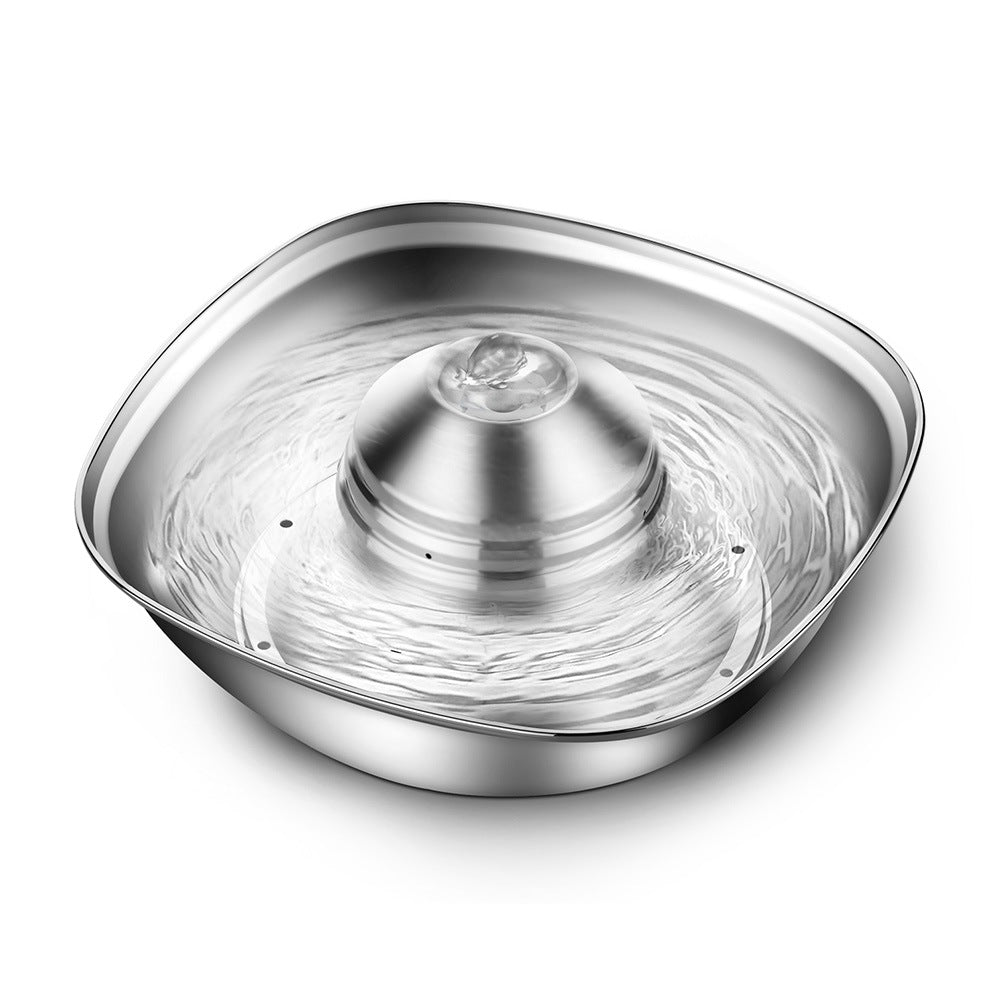 Stainless steel pet water fountain