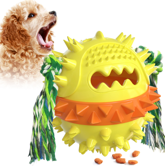 Squeaking food dispenser teether