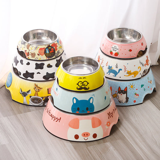 Melamine/Stainless Steel Food/Water Bowl