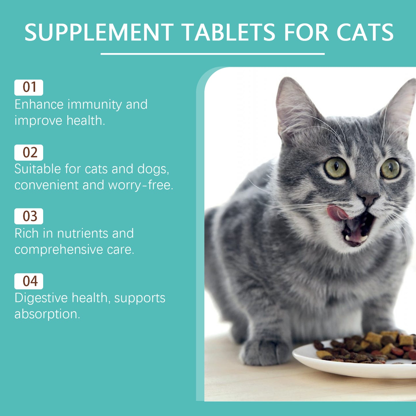 Cat Probiotic Tablets 80ct