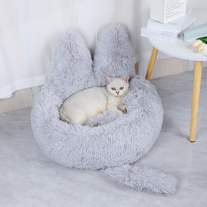 Round Plush Pet Bed