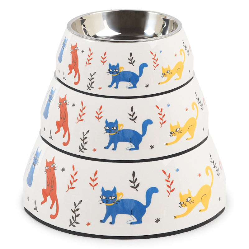 Melamine/Stainless Steel Food/Water Bowl