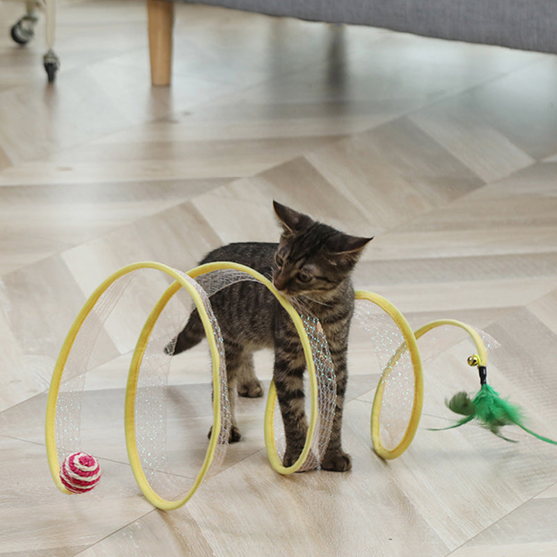 Corkscrew Cat Tunnel