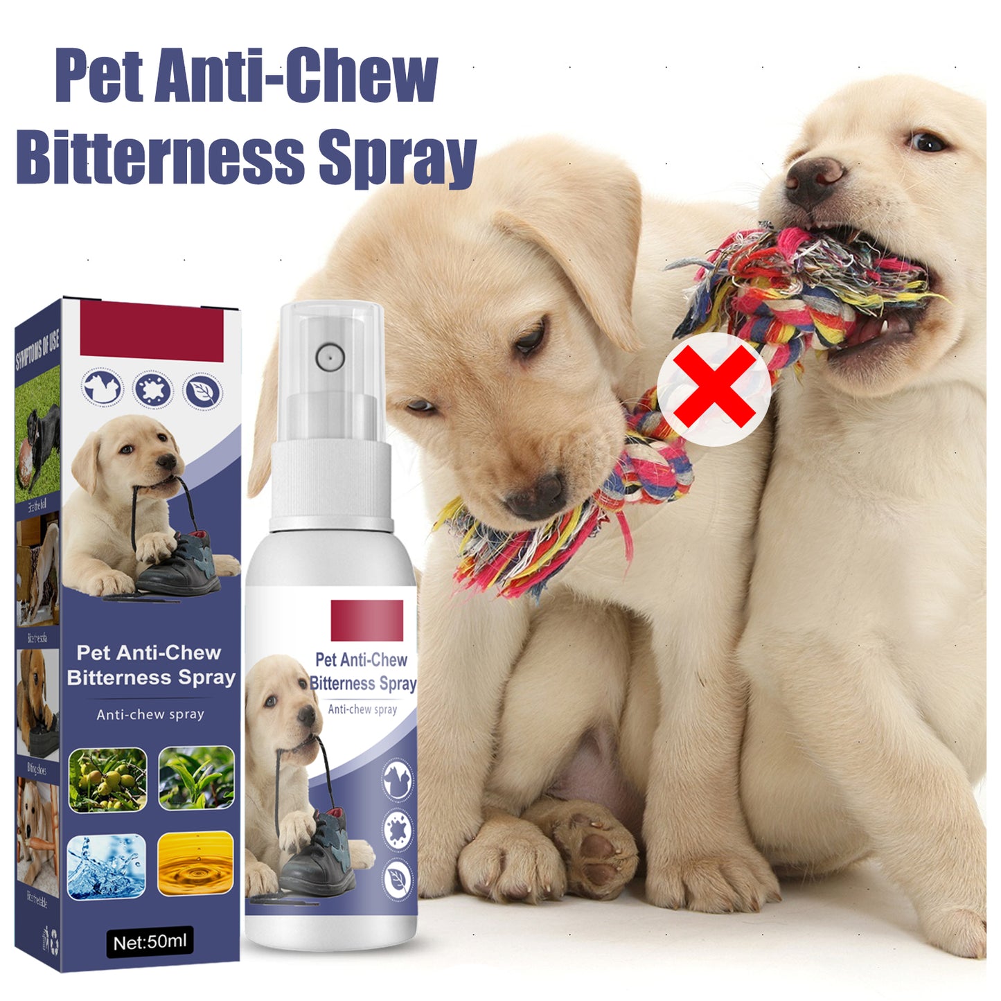 No chew bitter training spray