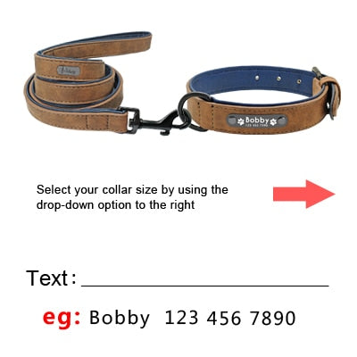 Personalized Leather Collar/Leash