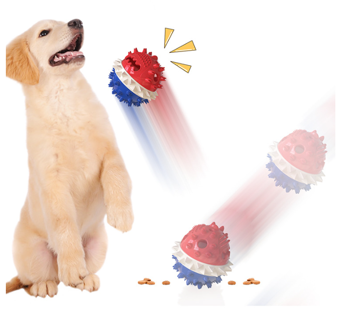 Squeaking food dispenser teether