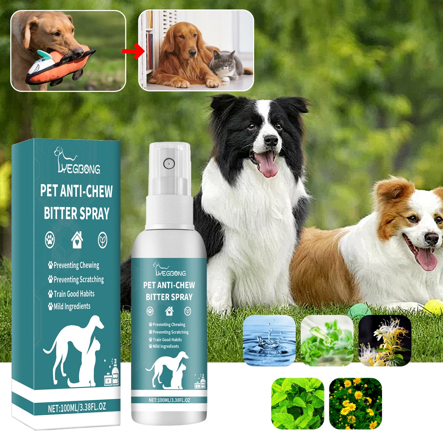 No chew training bitter spray