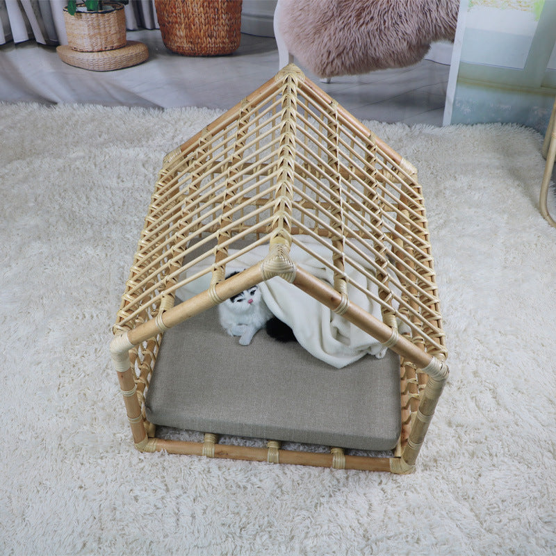 Handmade Rattan Woven Pet Nest