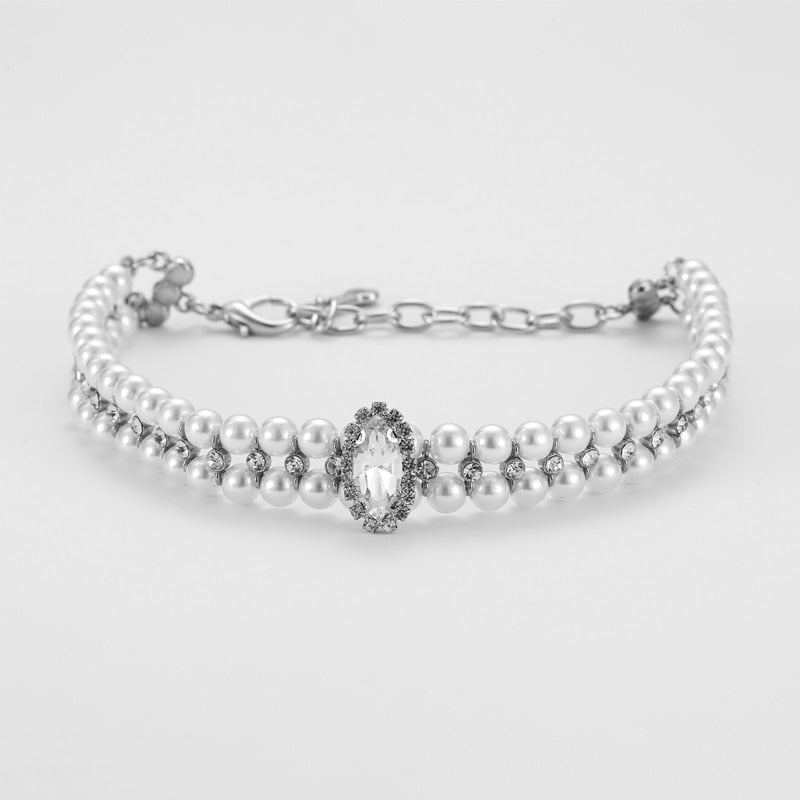 Pearl/Rhinestone Necklace