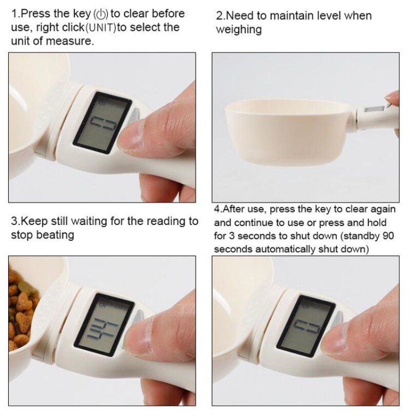 Electric Measuring Pet Food Scoop