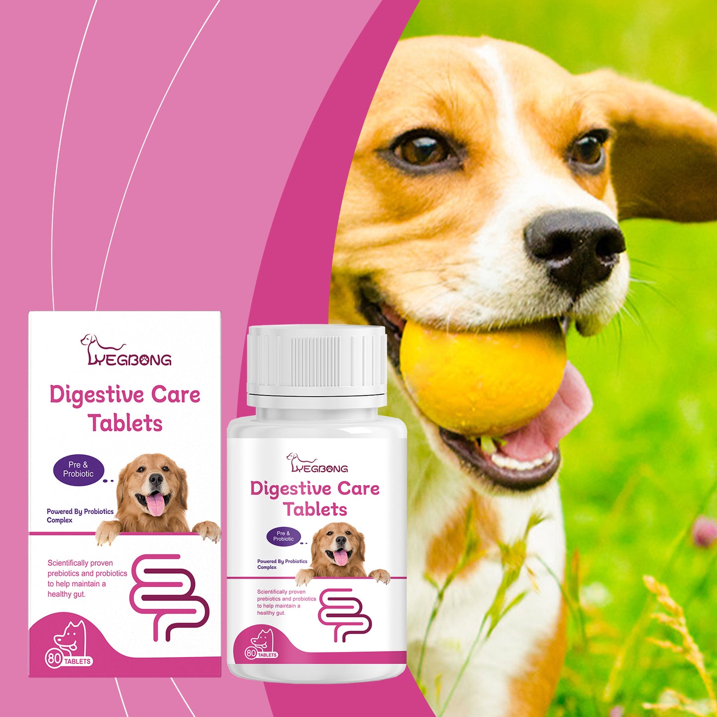 Dog Probiotic Tablets 80ct