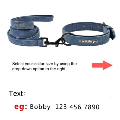 Personalized Leather Collar/Leash