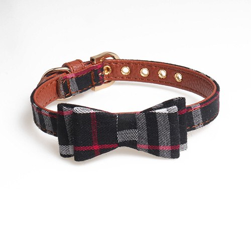 Plaid Bandana/Bow Collar