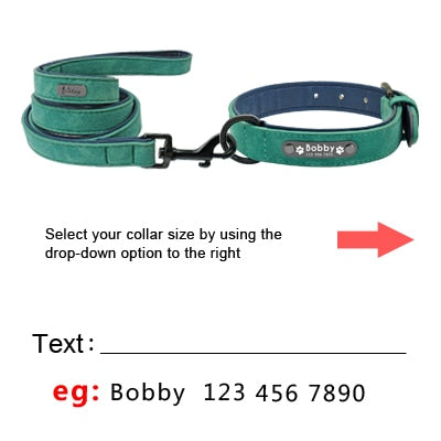 Personalized Leather Collar/Leash