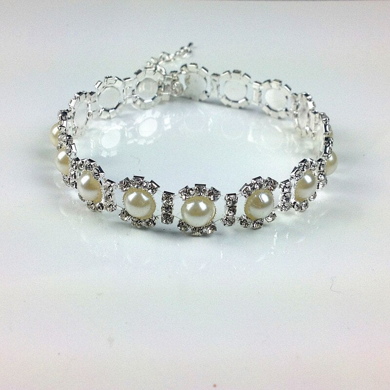 Pearl/Rhinestone Pet Necklace
