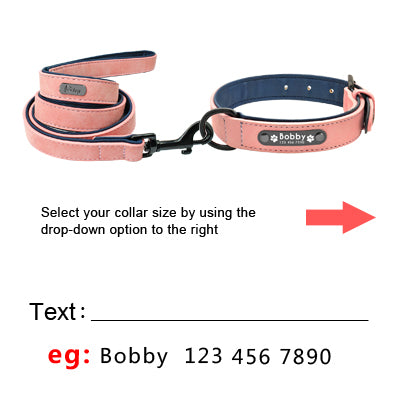 Personalized Leather Collar/Leash