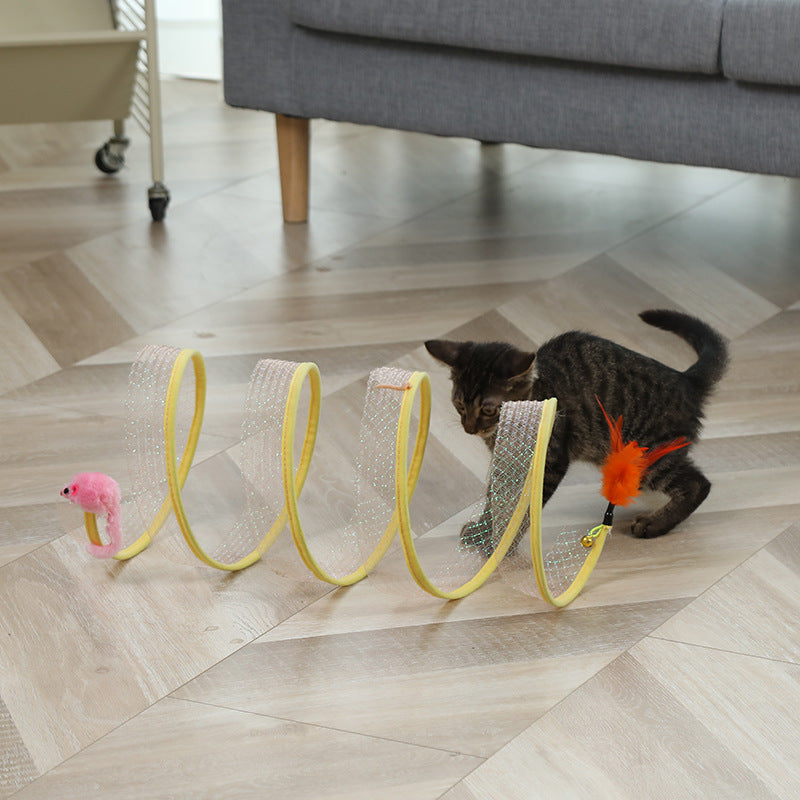 Corkscrew Cat Tunnel