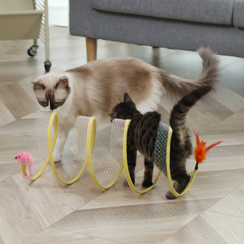 Corkscrew Cat Tunnel