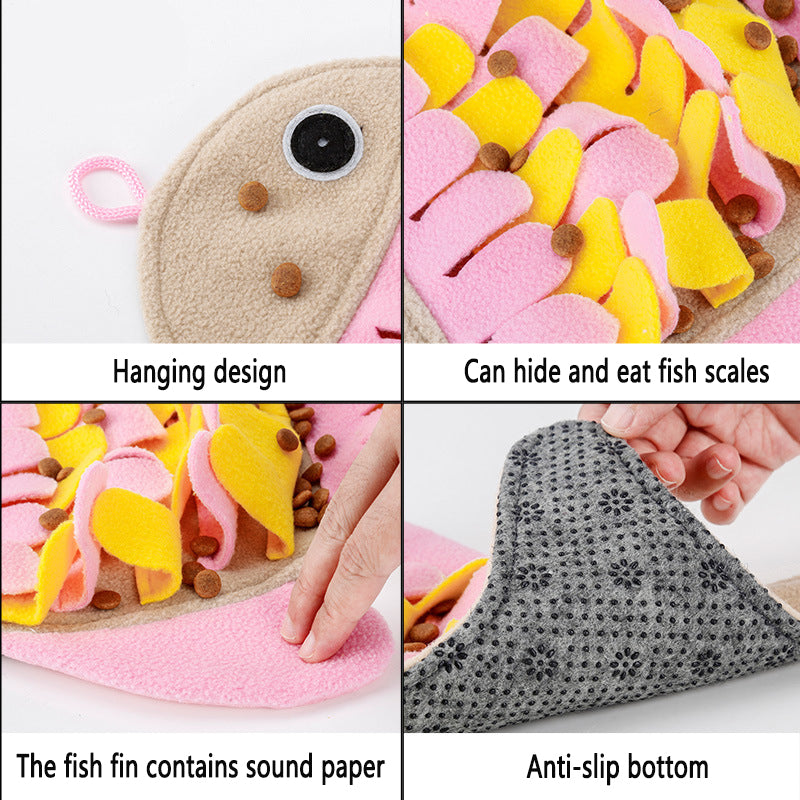Fish-shaped Snuffle Mat