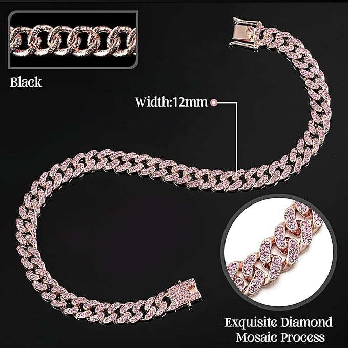 Lightweight diamond chain necklace