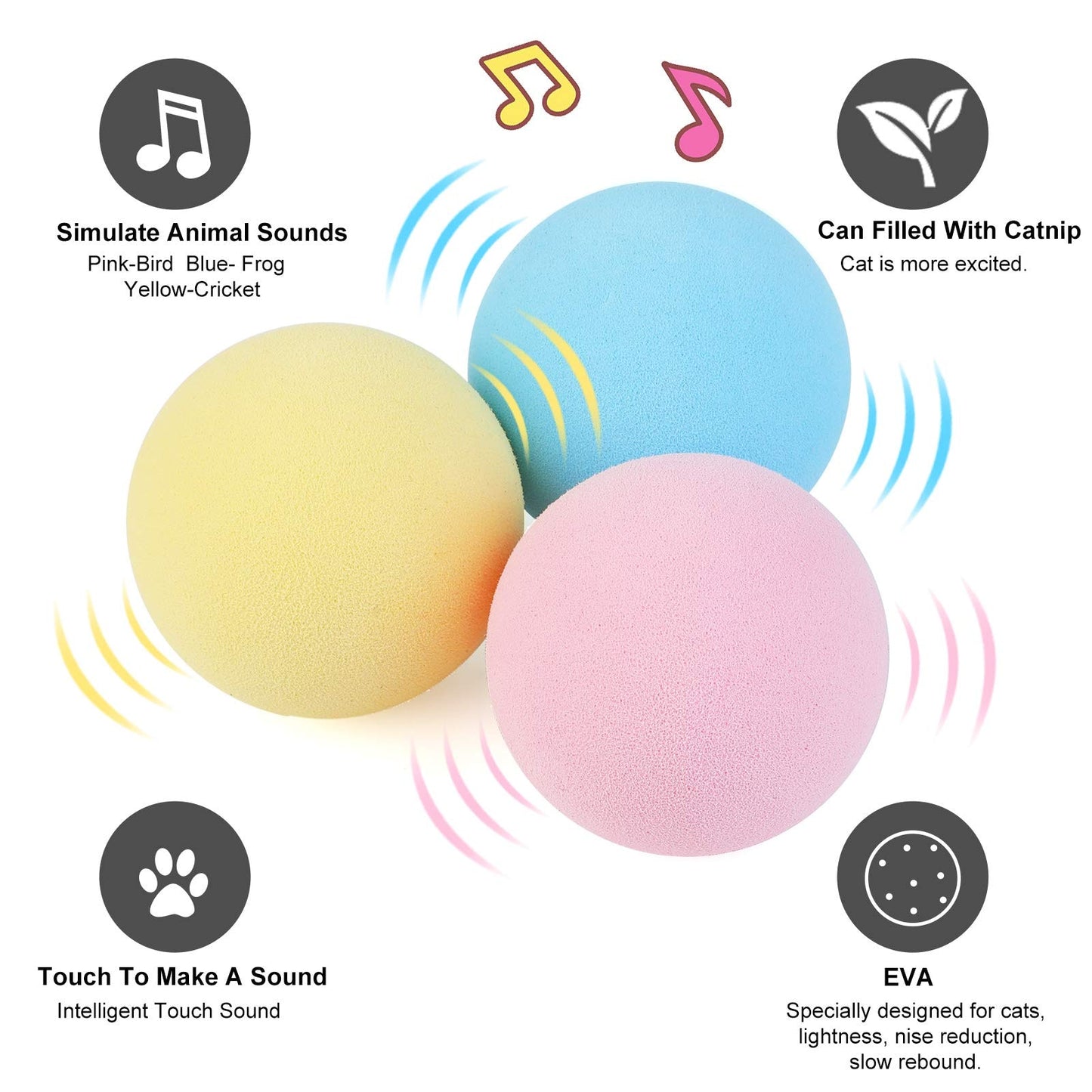 Rechargeable Interactive Cat Ball