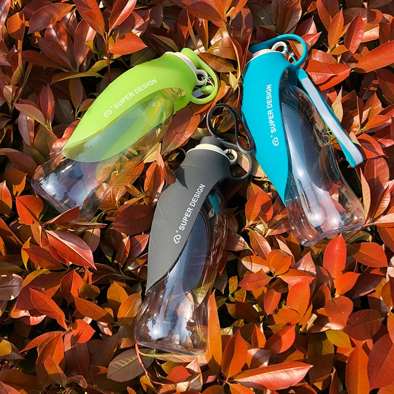 Portable Water Bottle Silicone Leaf Design