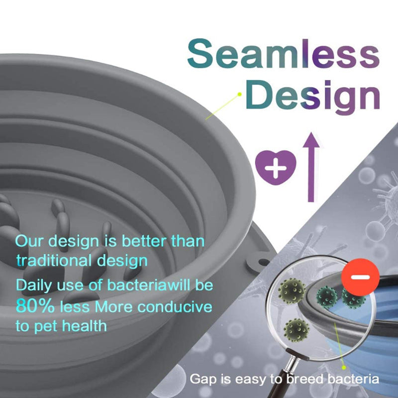 Foldable Silicone Slow Feeder/Water Bowls