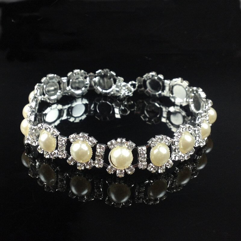 Pearl/Rhinestone Pet Necklace