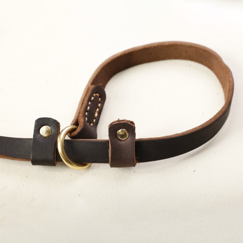 Real Leather Slip Lead