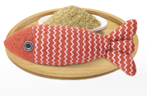 Catnip Infused Fish Toy