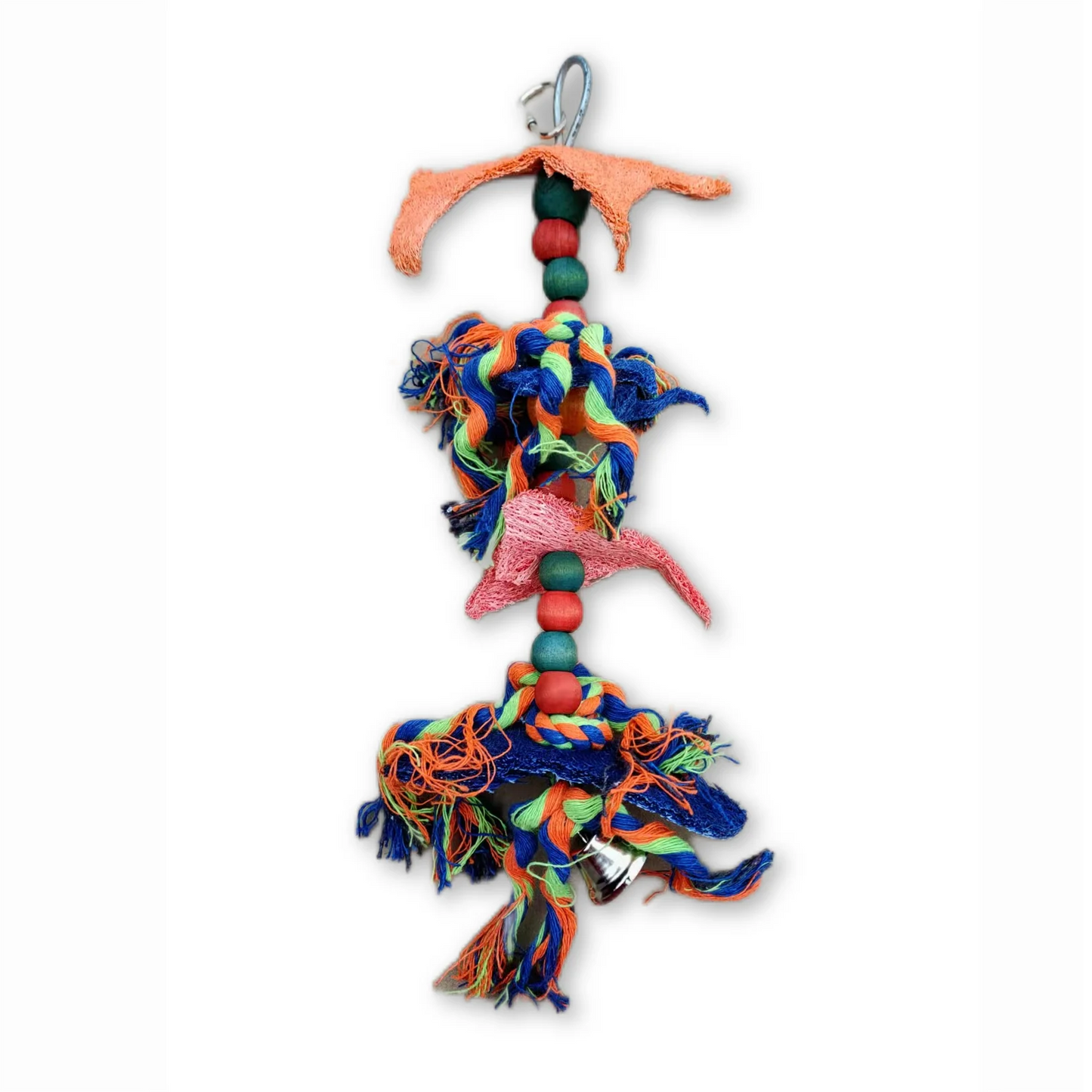 Pet Supplies Eco-Friendly Woven Cotton Rope Molar Cleaning Parrot Gnawing Damage Toy Chewing Knot Indoor Outdoor