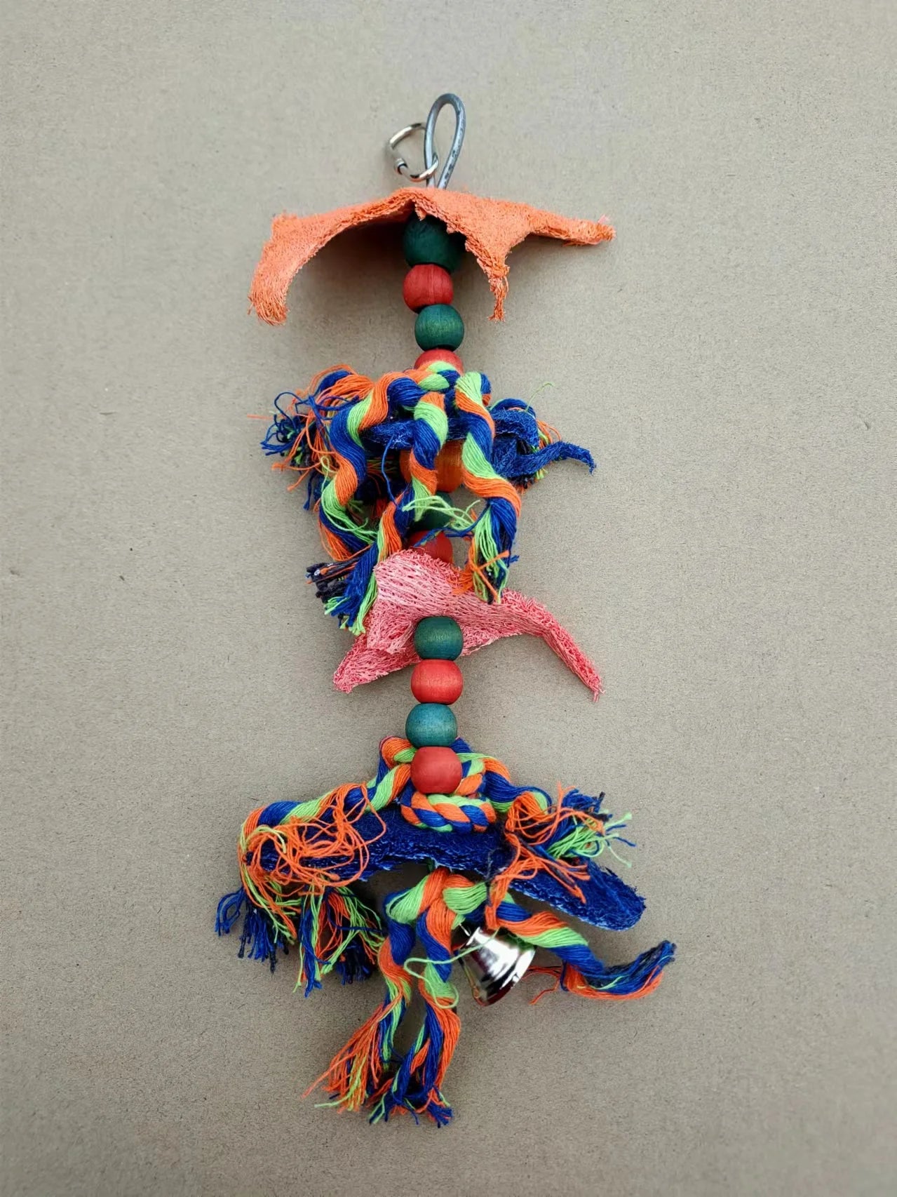 Pet Supplies Eco-Friendly Woven Cotton Rope Molar Cleaning Parrot Gnawing Damage Toy Chewing Knot Indoor Outdoor