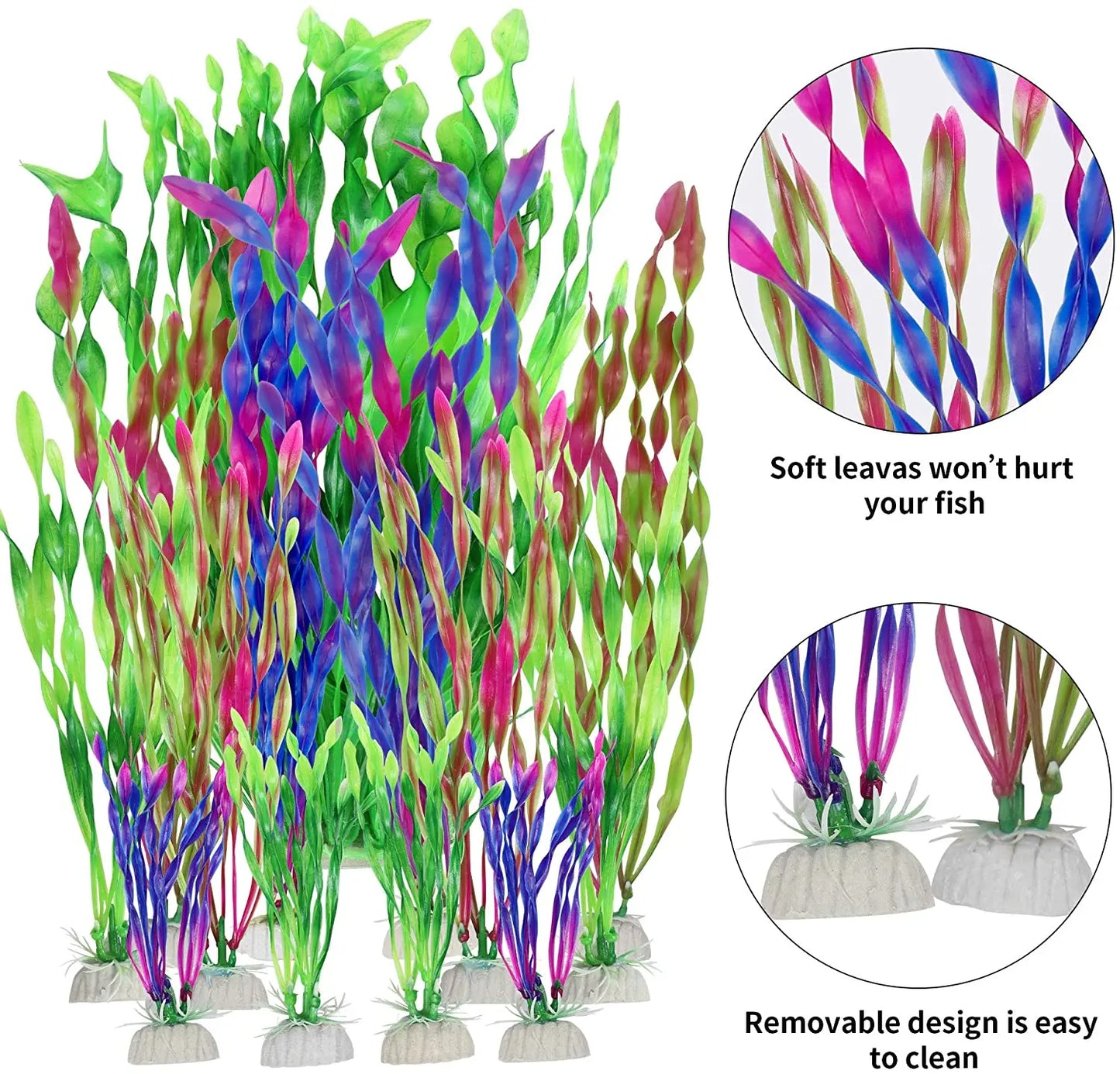 5/10pcs Artificial Aquarium Plants