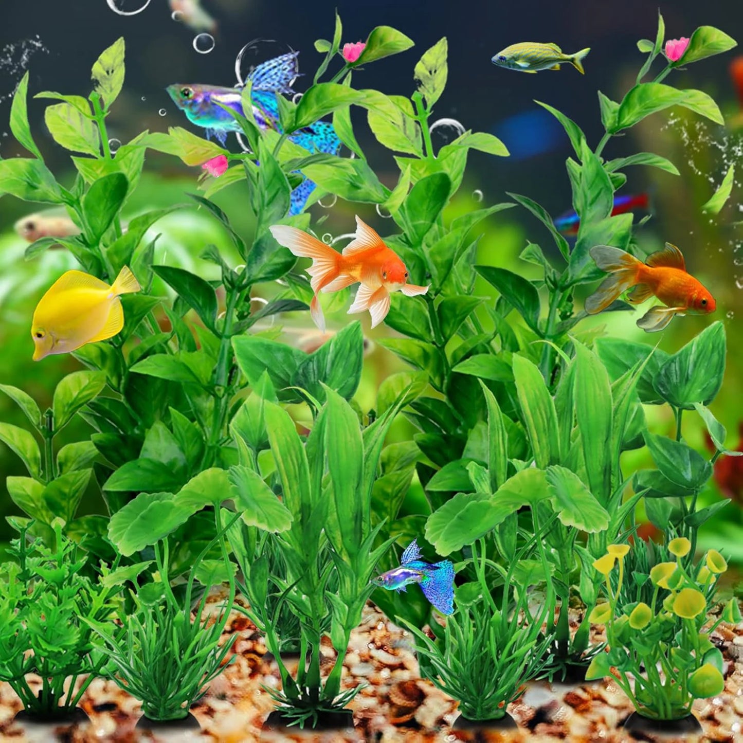9/10pc Artificial Aquarium Plants