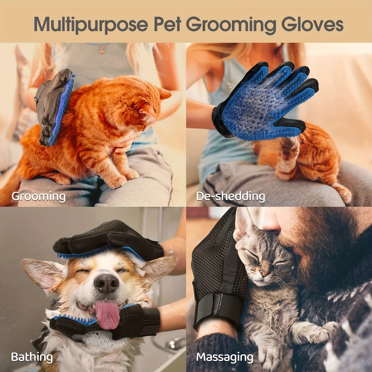 Pet Deshedding Mitt