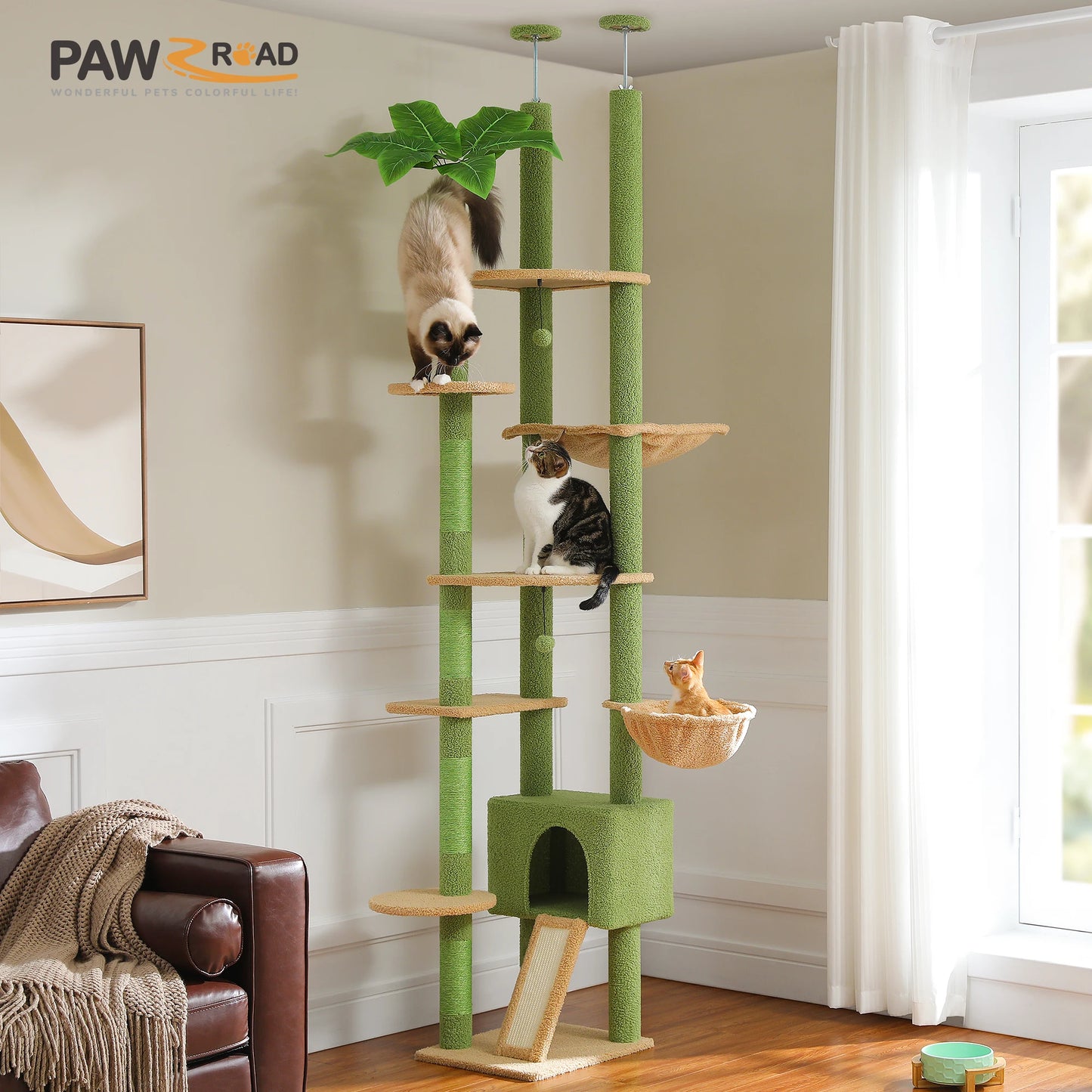 Floor to Ceiling Cat Tower