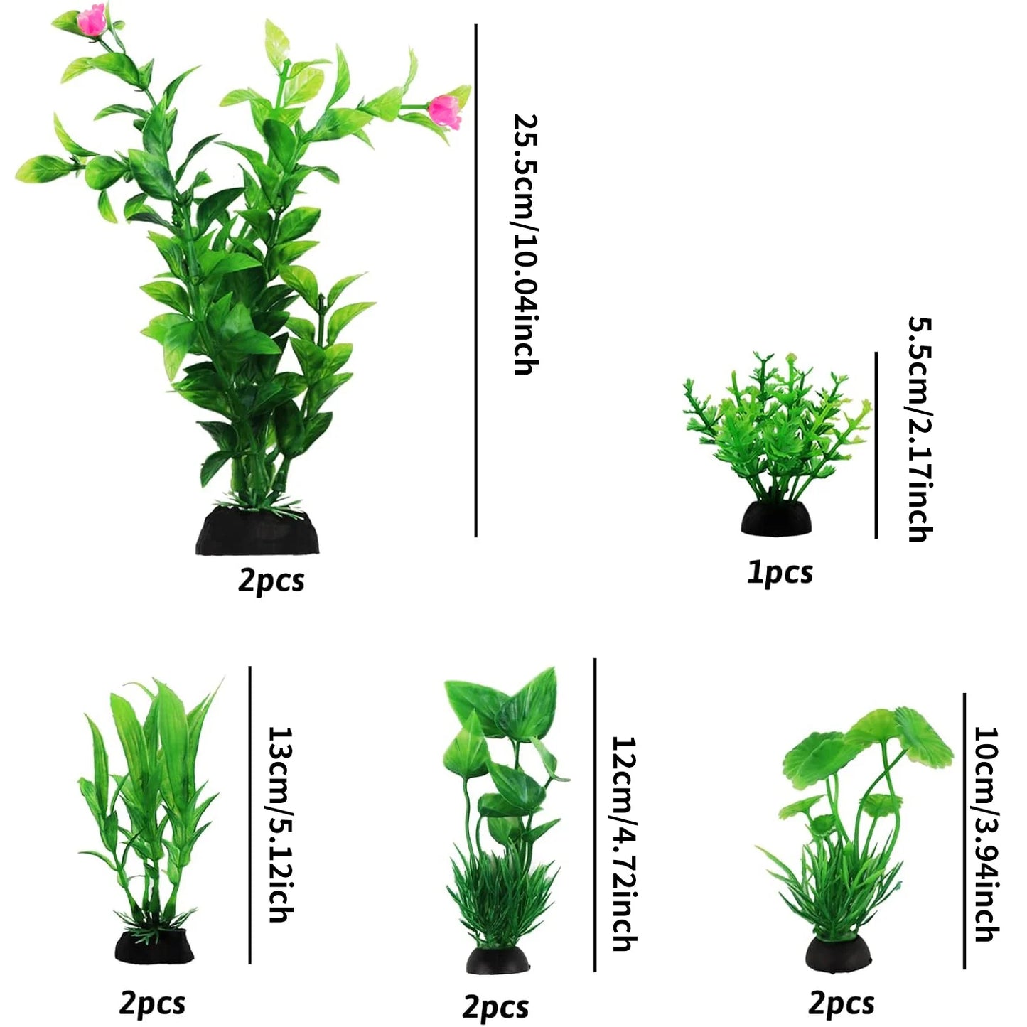 9/10pc Artificial Aquarium Plants