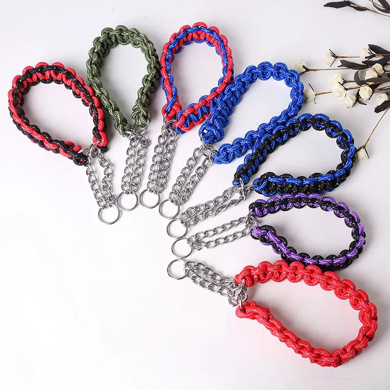 Paracord Chain Martingale Collar