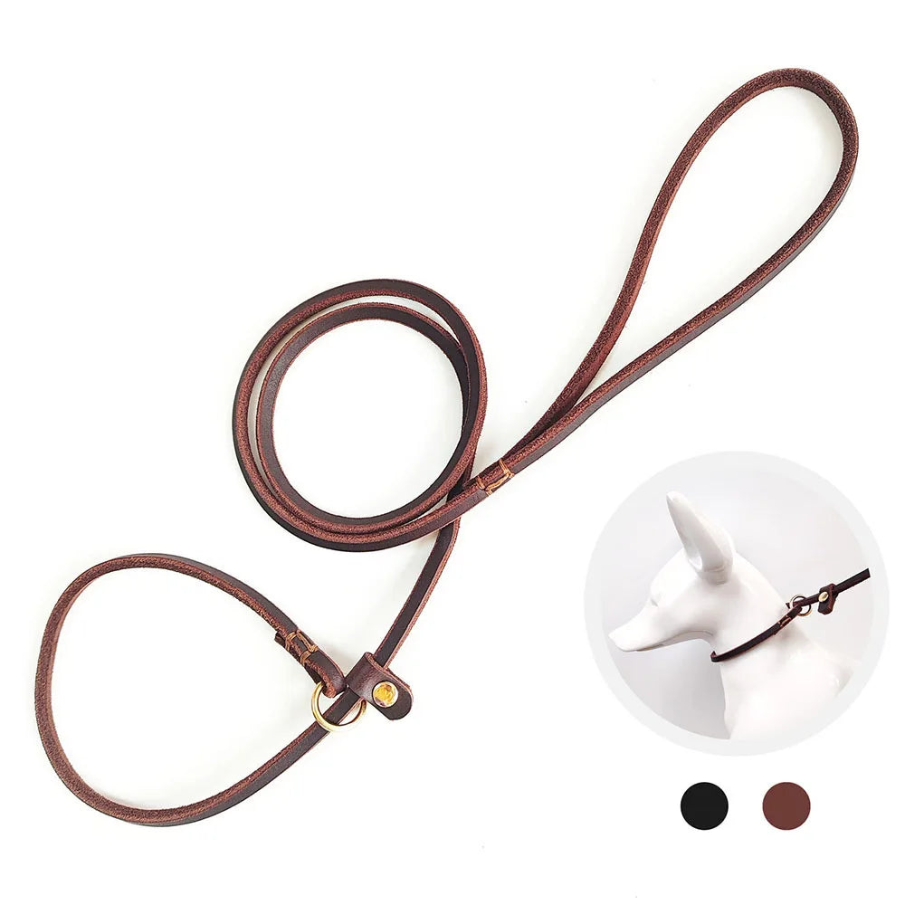 Real Leather Slip Lead
