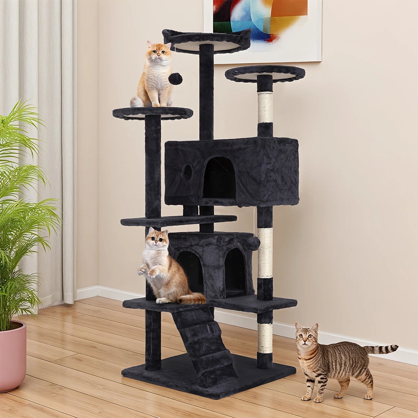 Cat Tree 54/70 Inch