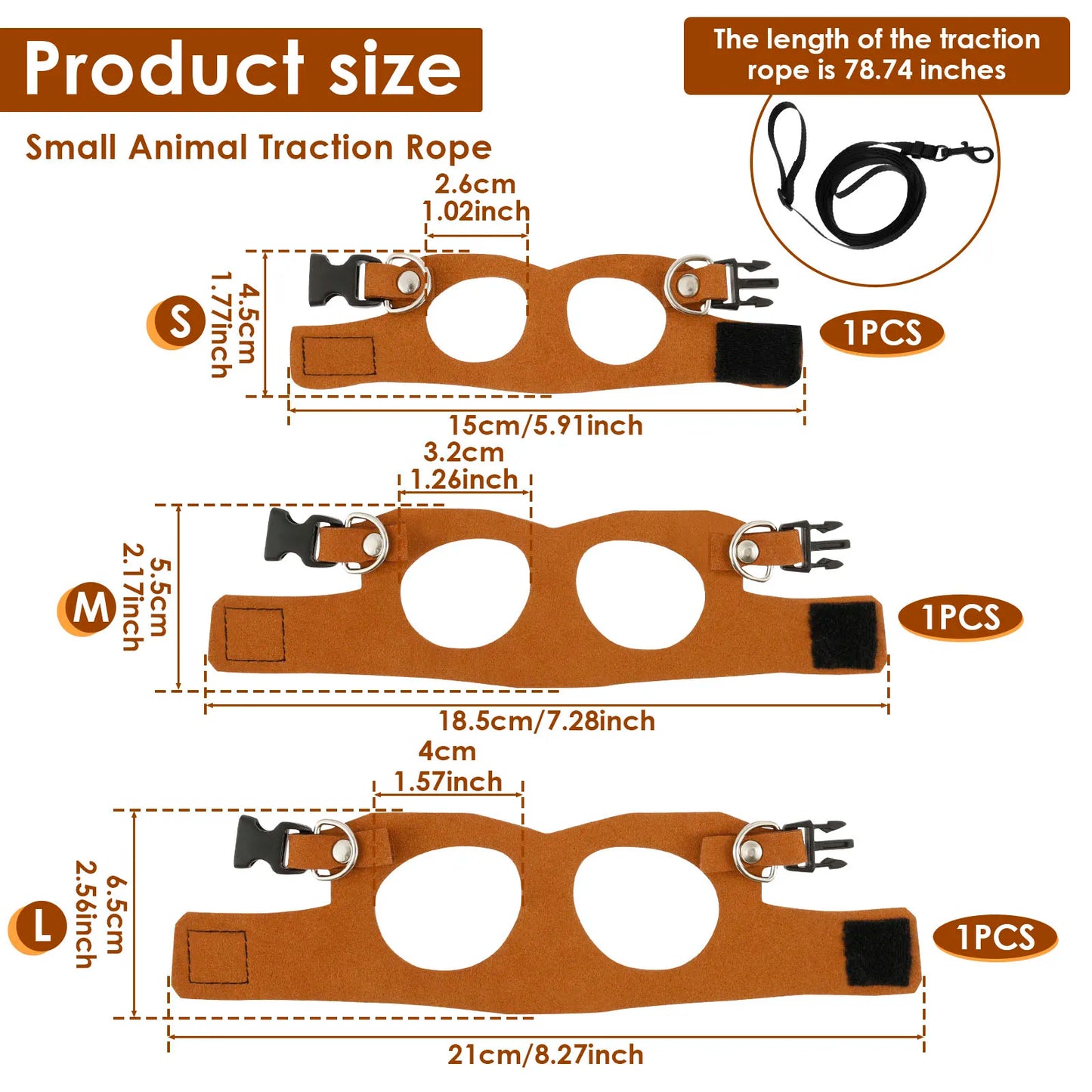 3Pc/size Reptile Harness