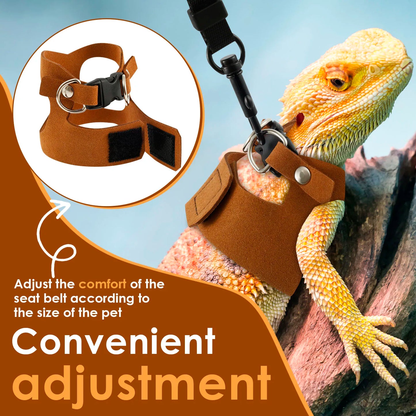 3Pc/size Reptile Harness